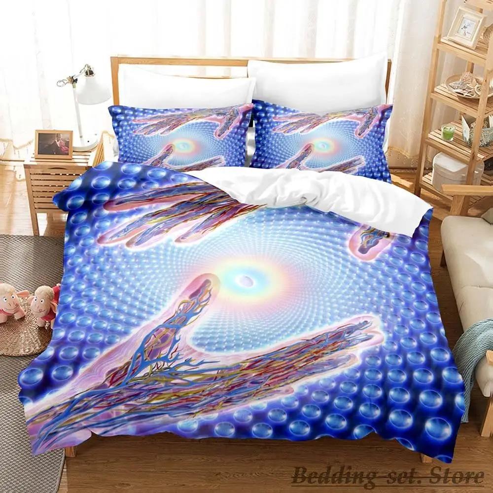 Новый комплект постельного белья Alex Grey Single Twin Full Queen King Size Bed Set Adult Kid Bedroom Duvetcover Sets Anime Parure de lit Bed