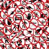 64pcs Humorous No Parking & No Entry Sticker Set Red & White Icons for Cars, Motorcycles Ideal for Notebooks, Journals, Planners Notebook Accessories