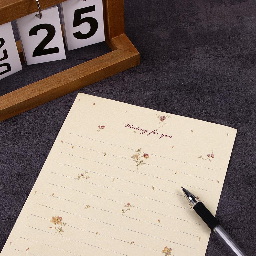 Letterform Letter Pad Valentine's Day Fresh Envelopes Letter Paper Elegant Floral Writing Paper