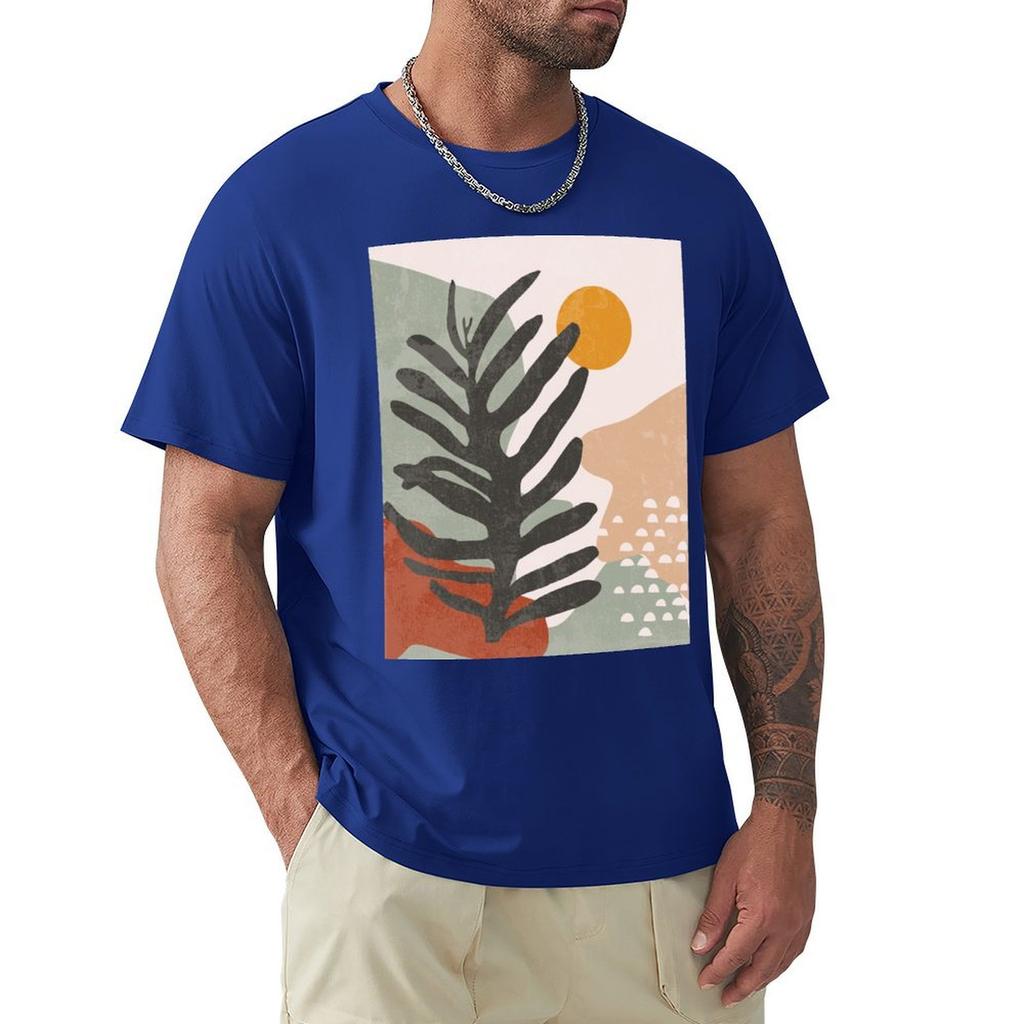 Абстрактная футболка Винтажная графическая футболка Хлопковые графические футболки Оверсайз Черная одежда для мужчин