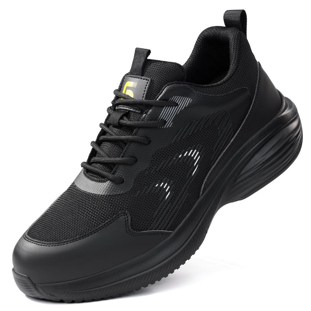 Fashion Woman Work Shoes with Protection Breathable Lightweight Safety ShoesSteel Toe Cap Working Male Construction Work Mesh Sneakers