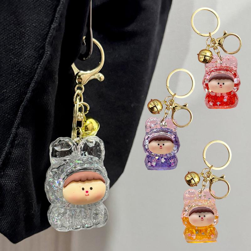 Милый светящийся зыбучий песок мигающий брелок Лилит мультфильм акриловый брелок сумка кулон украшение автомобильный держатель ключей лучший друг подарки