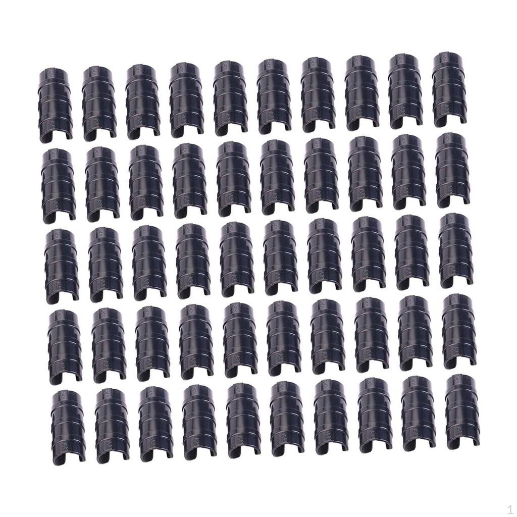 50 штук Зажимы для тепличной пленки Зажим для труб каркаса Многоразовая фиксирующая пряжка Фиксация затеняющей сетки