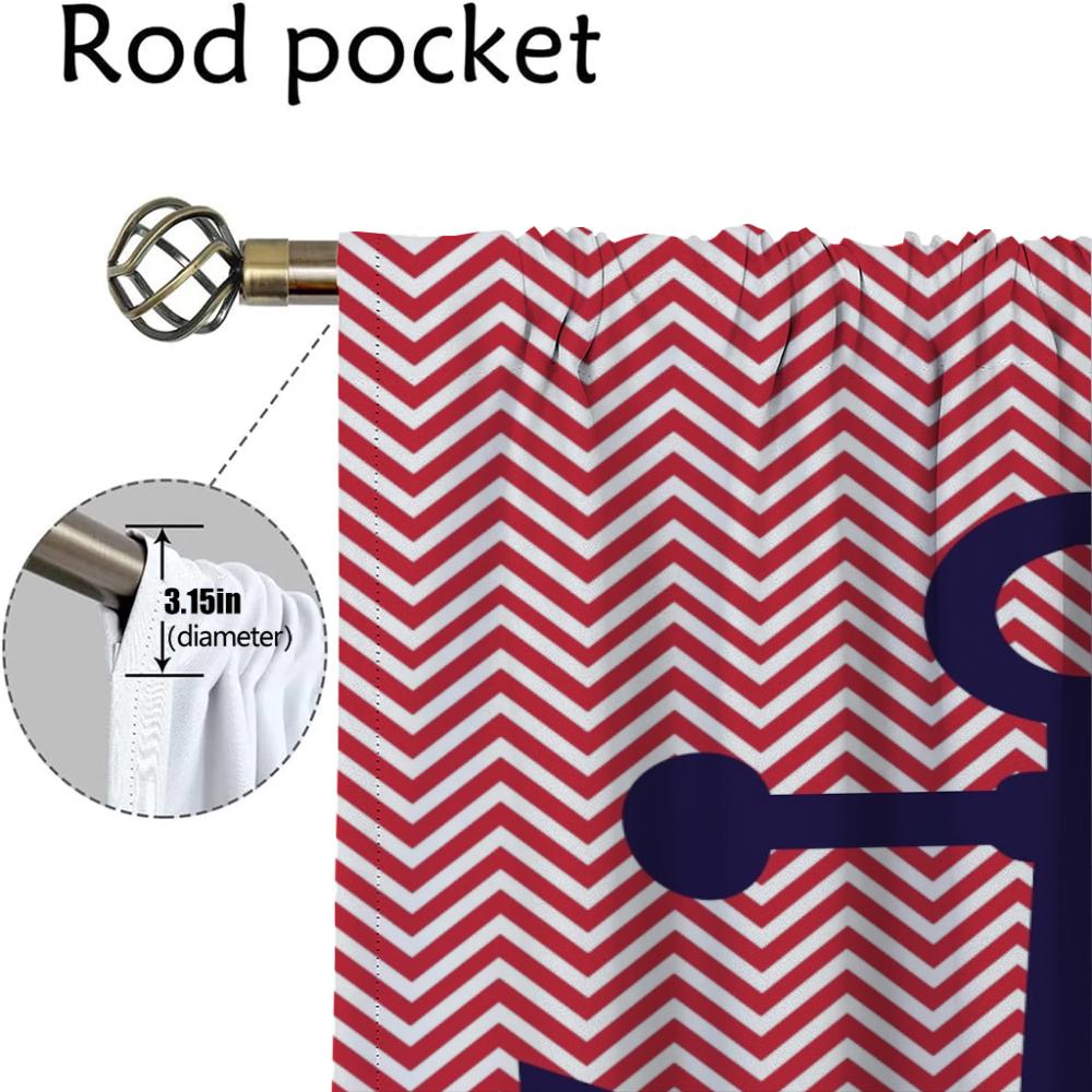 Кухонные шторы Детская комната Якорь Шторы для гостиной Шторы от комаров Шторы для камеры Украшения на Хэллоуин Раздел