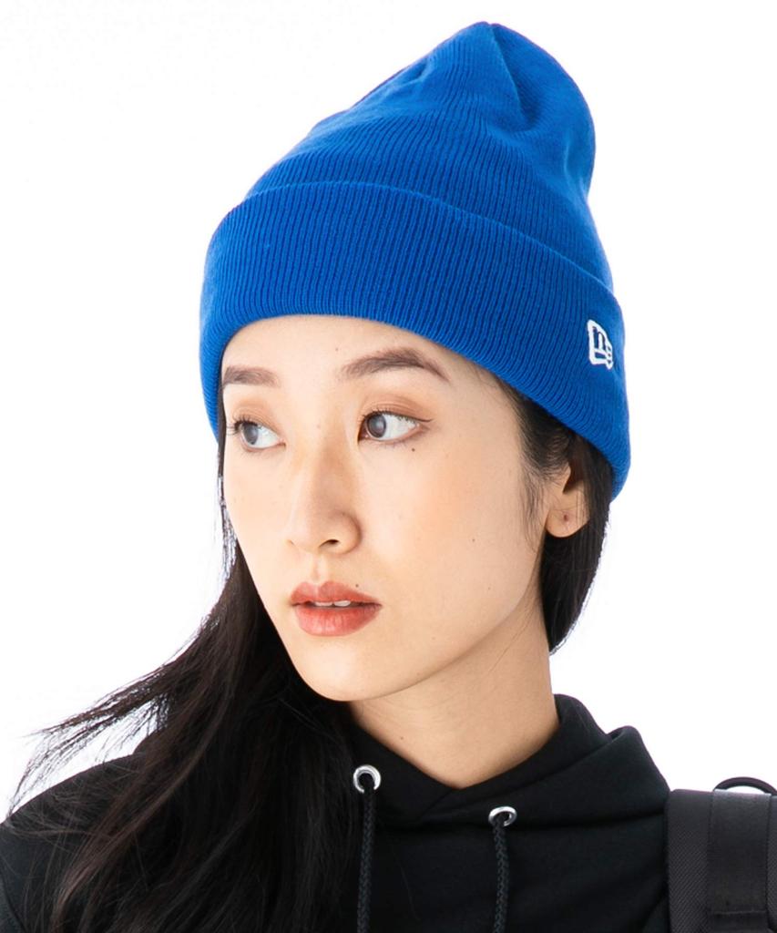 New Era Basic Cuff Knit Beanie Hat Royal Blue Unisex