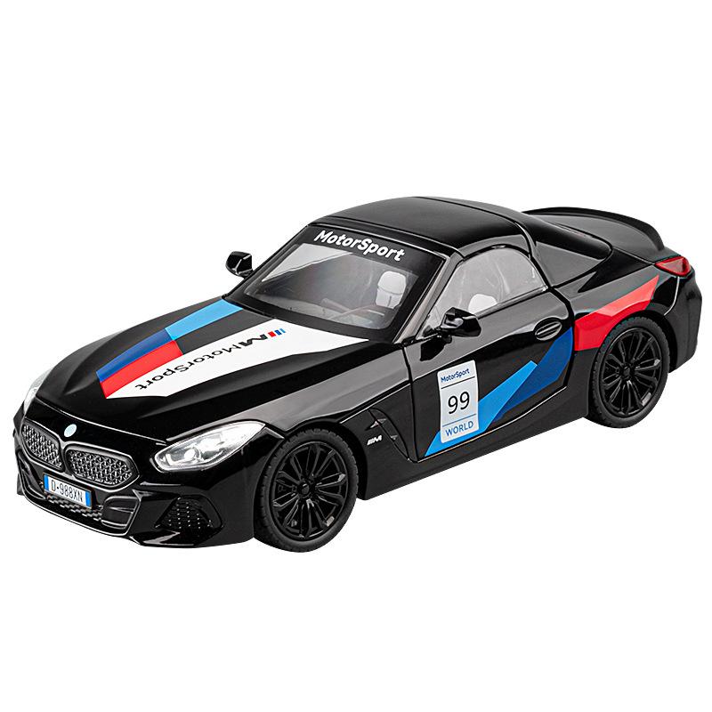 1/22 BMW Z4 M40I Кабриолет Купе Суперкар Литая модель Металлическая коллекция автомобилей Хобби Имитированное украшение Подарок на день рождения Парню