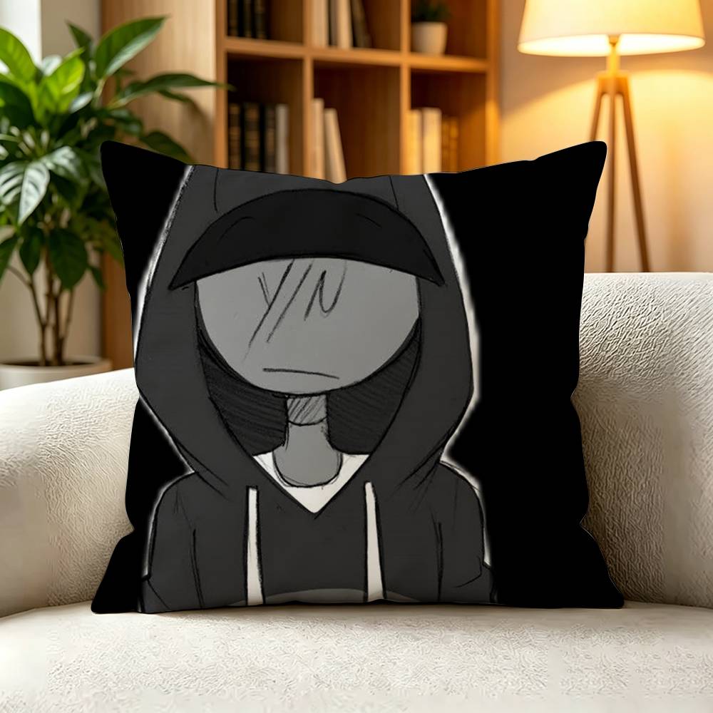 YYour Boyfriend Peter Horror VN Graphic  Pillow Case Square DoubleSided Sofa Cushion Cover Bedroom Bedside Pillow