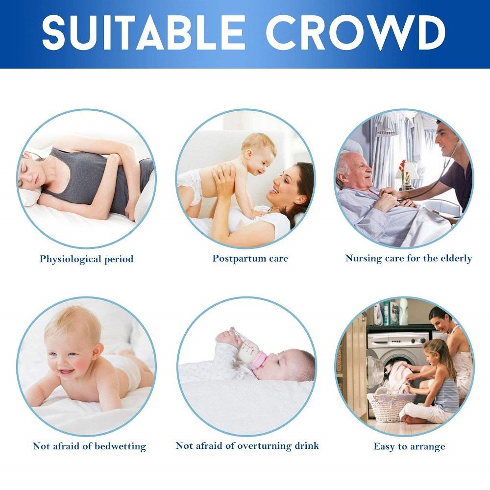 Покрывало из матовой ткани, стеганый чехол для матраса, водонепроницаемый наматрасник для кровати, чехол для матраса с защитой от клещей