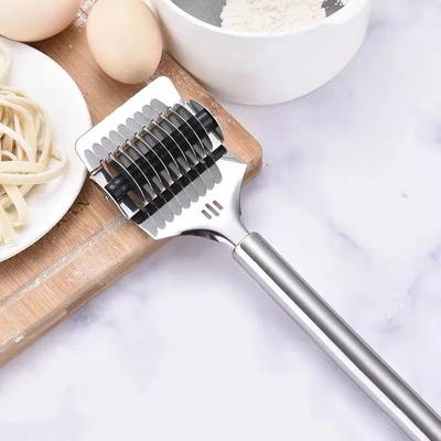 Ручной нож для лапши из нержавеющей стали, раскатывающий спагетти-машина, прессующий лапшерезка, кухонный нож для шалотта, кухонный инструмент для приготовления пищи