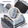 Cute Polar Bear Print Long Wallet Casual Portable Multi Card Slots Purse Fashion Frosted Texture Zipper Pocket Clutch