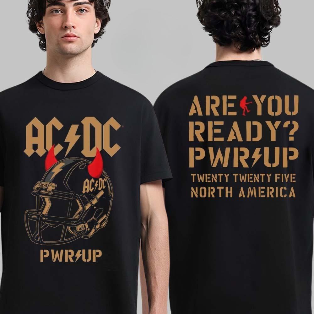 Hot 2026 New Sale Rare ACDC Edinburgh PWR Up Tour In Scotland At Murrayfield Stadium On August 21 2026 Event Tour T-Shirt