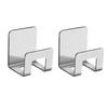2pcs Metal Sponge Storage Holder Self Adhesive Sink Storage Holder Drain Drying Rack  Kitchen Use