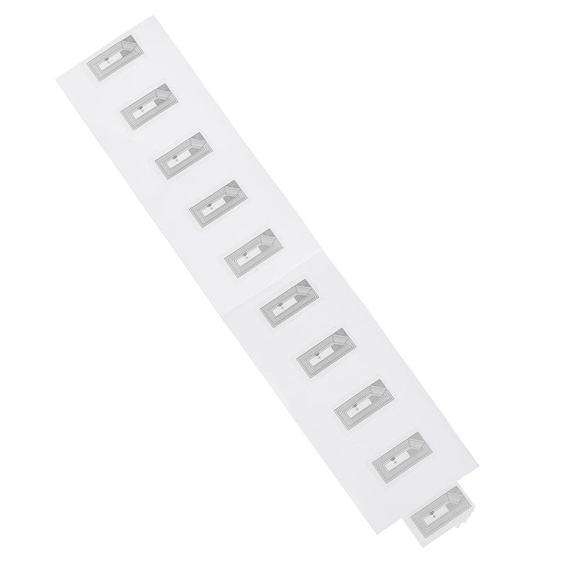 100PCS RFID Sticker Ntag213 NFC Chip 2x1CM Wet Inlay 1356MHz Tag Slim Design for Logistic Management