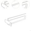 Cabinet Mounted Wine Glass Holder, Iron Organizer, Carbon Steel Cup Shelf