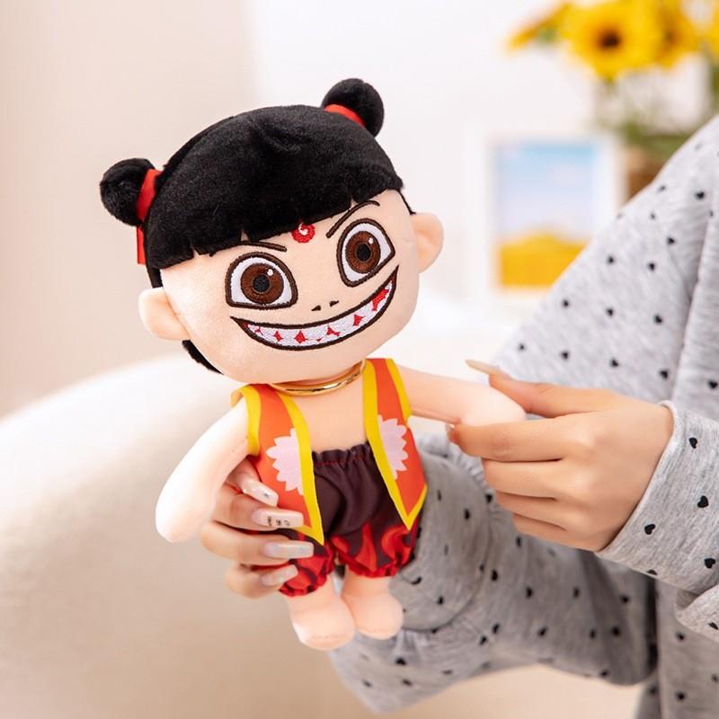 Плюшевые игрушки Нэчжа, мультяшные мягкие куклы, украшение персонажа аниме, детский подарок