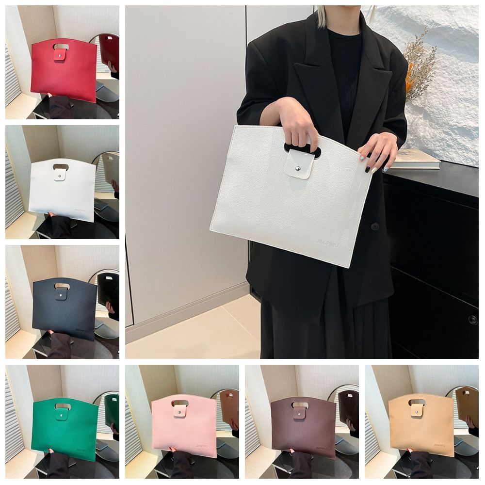 Большая вместительная офисная сумка для документов, сумка для файлов из ПУ, повседневная компьютерная сумка для офисного работника