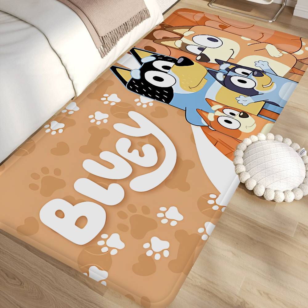 B-Blueys Cartoon Floor Mat Cheaper Anti-slip Modern Living Room Balcony Printed Bedside Mats