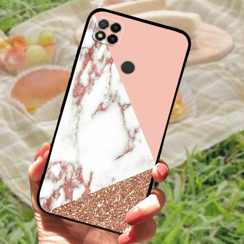 Для Redmi 9C NFC Чехол Модный Роскошный Силиконовый Задняя Крышка Телефона Для Xiaomi Redmi 9A 9C 9T Мягкие Ударопрочные Чехлы Fundas Бампер