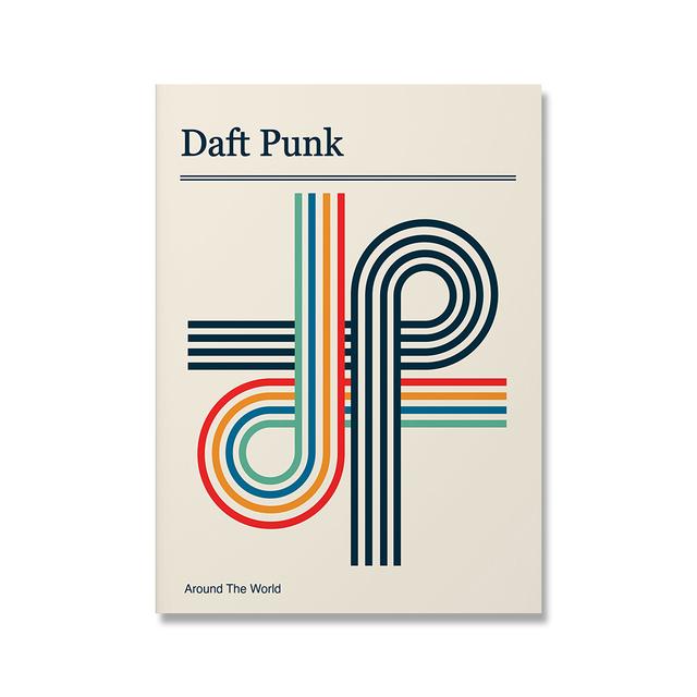 Винтажный постер панк-группы, абстрактное минималистское искусство, эстамп, говорящая голова, портрет, холст, живопись, геометрическая музыка