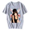 2026 Amy Winehouse Легендарная футболка Печатные футболки Унисекс Женская хлопковая футболка с коротким рукавом Хип-хоп Топы Летняя уличная одежда