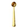 1pcs With Sealing Clip Measuring Spoon Stainless Steel Long Handle Spoon Portable Coffee Spoon  Home