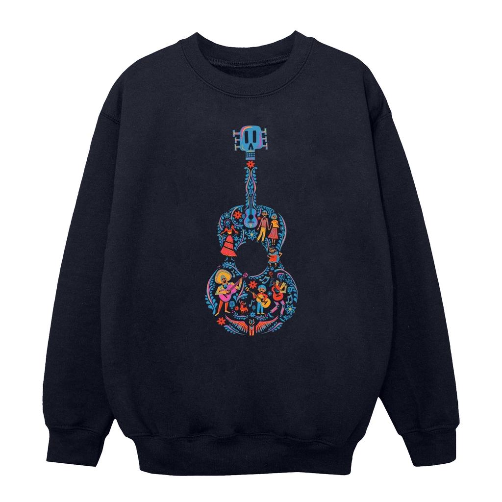 Disney Womens/Ladies Coco Guitar Pattern Sweatshirt