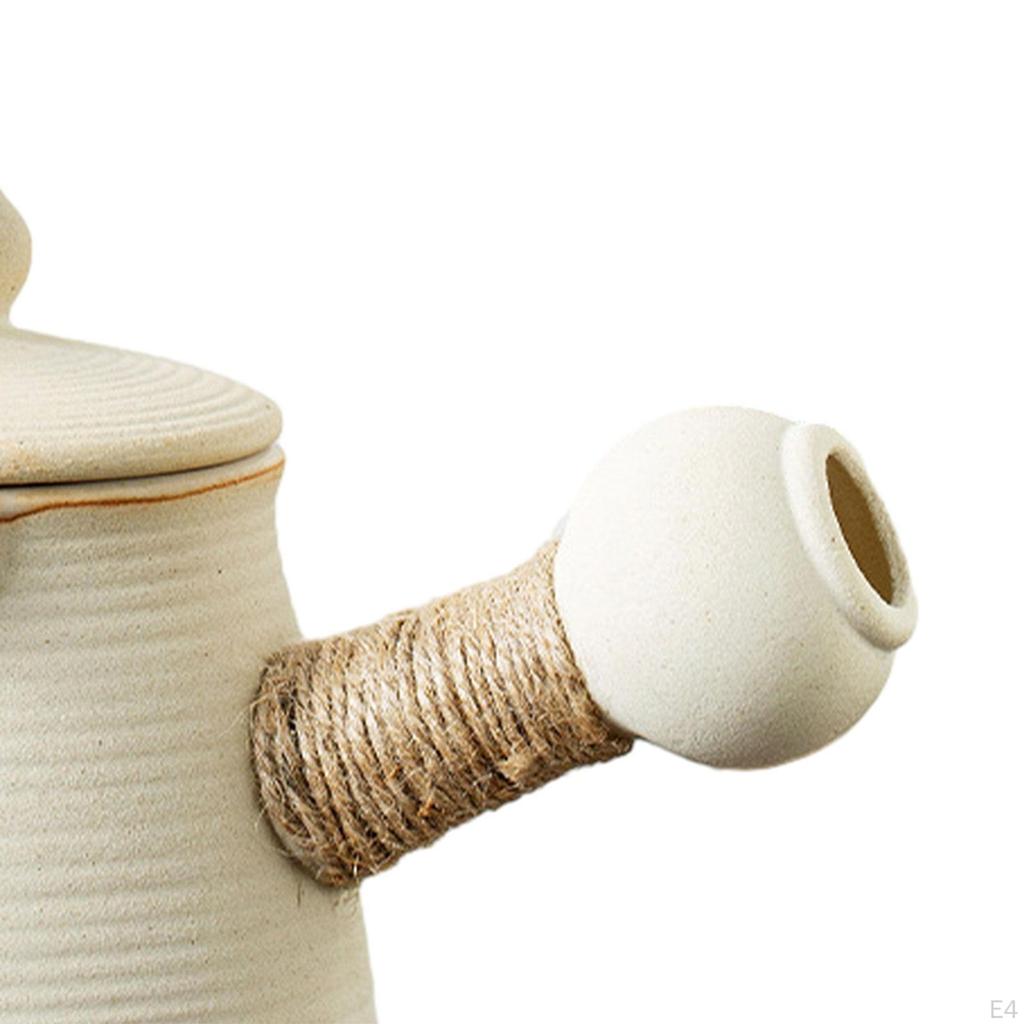 Керамический чайник для воды с заварником и боковой ручкой для заваривания рассыпного чая