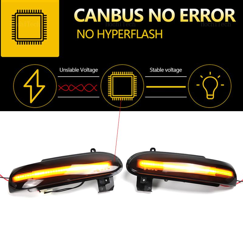 Динамический черный светодиодный указатель поворота, последовательный светильник для зеркала заднего вида для Mercedes Benz SLK SL Class R171 W171 R230 W230