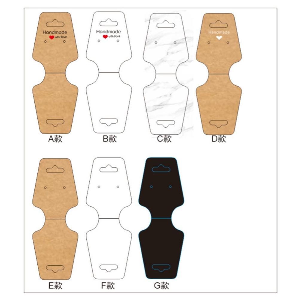 100pcs Foldable DIY Jewelry Display Card Jewelry Packaging Card Suitable for Jewelry Price