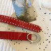 Vintage Leather Waist Belt Y2k Dress Jeans Belt Retro Women's Rivet Belt  Waist Accessories