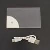 1Pc Diy Gift For Boyfriends Dady Gift Led Blank Acrylic Glowing Business Card Light Transparent Name Tag Board Battery Power