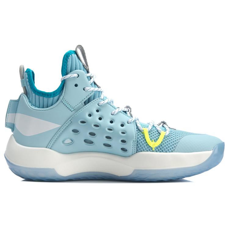 Li Ning SONIC 7 Тканевая амортизация Скользкая подошва Износостойкая Средняя высота Производительные Баскетбольные кроссовки Мужские ABAP019-4