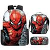 Spider-Man schoolbag three-piece set student large-capacity storage backpack outdoor portable backpack
