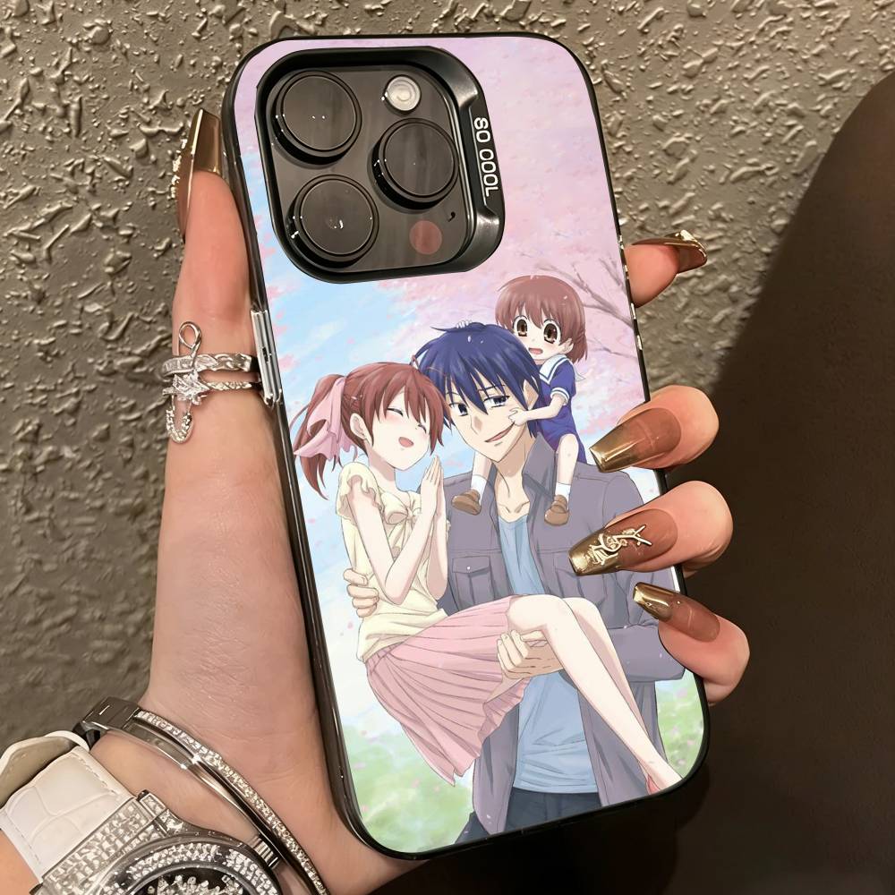 Чехол для телефона Anime Clannad-d для iPhone 17,16,15,14,13,12,11 Plus,Pro Max,XS, Цветной Серебристый Черный Чехол