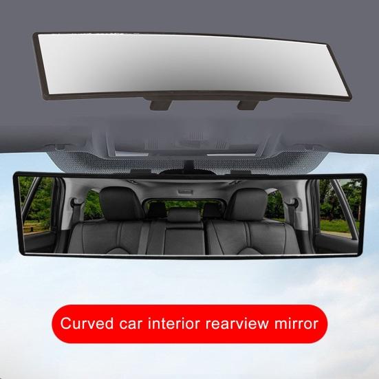 Car Convex Rearview Mirror Interior Clip-on Wide Angle Blind Spot Mirror Simple Installation Anti-glare Panoramic Rear View Mirror