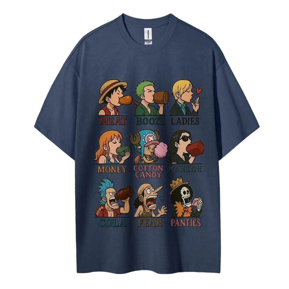 One Piece Anime Classic Characters Printed Tshirt Mens and Womens Tshirt Mens Top Sports Tshirt Mens Tshirt Summer Tee