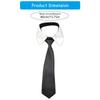 Classical Student Detachable Choker False Collar with Black Neck Tie Front for Women School Uniform Blouse Accessory
