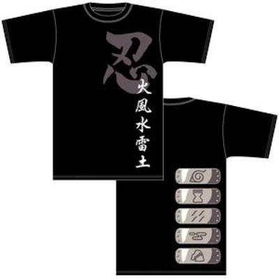 Футболка NARUTO Five Great Shinobi Hachigane Black L [COSPA] Размер