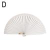 Vintage Chinese Style Hand Held Folding Fan Pure Color Home Performance Props Wedding Crafts Wood Party Custom Fan Decor Da B0T5