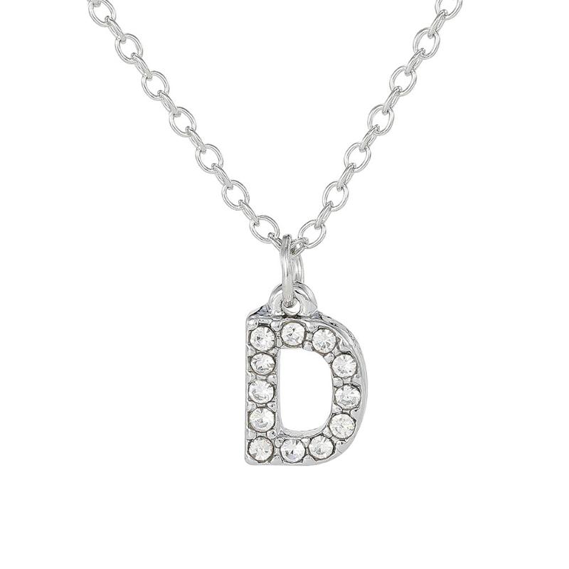 Модная блестящая подвеска-шарм с буквой от A до Z, ожерелье с 26 инициалами, алфавитом, именем, цепочка для ключицы, праздничное ювелирное украшение, подарок