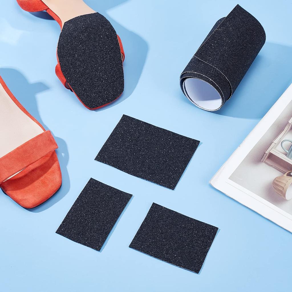 Подошвы для обуви PH PandaHall 10x100 см, стопорные накладки, наклейки, защита подошвы обуви, резиновый лист, предотвращение скольжения, шумоподавление, шумоподавление, самостоятельная работа