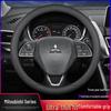 Genuine Leather Steering Wheel Cover for Mitsubishi Outlander, Eclipse Cross, Pajero Sport, ASX, Lancer