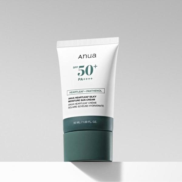 Anua Heartleaf Silky Moisture Sun Cream SPF 50+ PA++++ 50мл