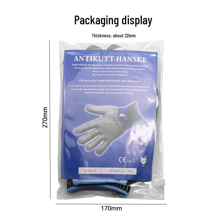 Устойчивые к порезам перчатки из нержавеющей стали для работы с бензопилой, забоя скота и защиты труда