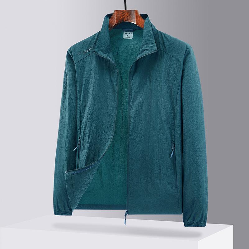 Ice Silk Cool Sunscreen Summer New Anti-ultraviolet Fishing Sun-protective Clothing Men's Thin Jacket Coat