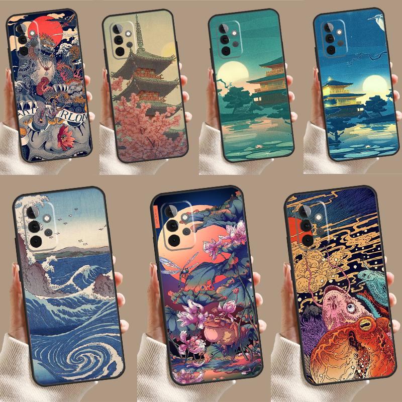 Японский стиль Арт Чехол Япония Для Samsung Galaxy A13 A33 A53 A15 A25 A35 A55 A54 A34 A14 A71 A51 A12 A32 A52 Чехол