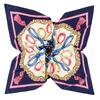 Luxury Brand 100% Twill Silk Scarf ChainsTassel Square Scarf New Design Print Kerchief Women Neck Shawl Wraps Echarpe 130cm