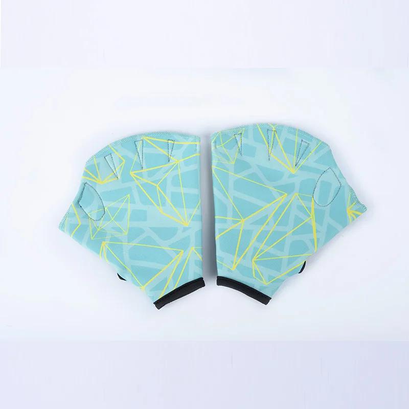 Перчатки для плавания с перепонками для серфинга, нейлоновые перчатки для плавания без пальцев для взрослых, перчатки с перепонками для плавания в воде, тренировочные перепончатые перчатки