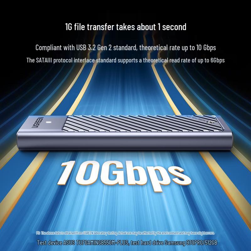 Ugreen Корпус для M.2 NVMe/SATA SSD с двойным протоколом