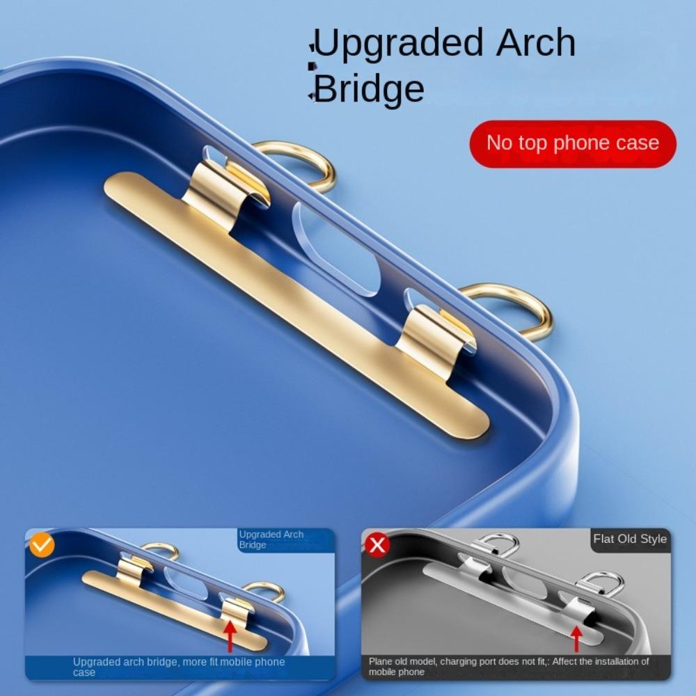 Ultra-thin Metal Gasket Stainless Steel Phone Lanyard Connecter Hanging Cord Tether Tabs Connect